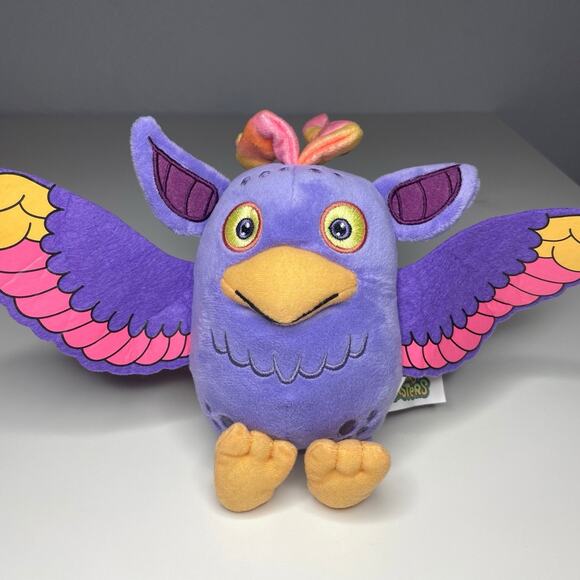 My Singing Monsters Tweedle Plush 8" Purple Bird Commonwealth 2020 - SOUND ERROR - Picture 1 of 13